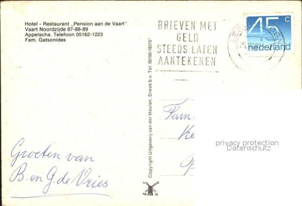 Appelscha Hotel Restaurant Pension aan de Vaart – Bild 2