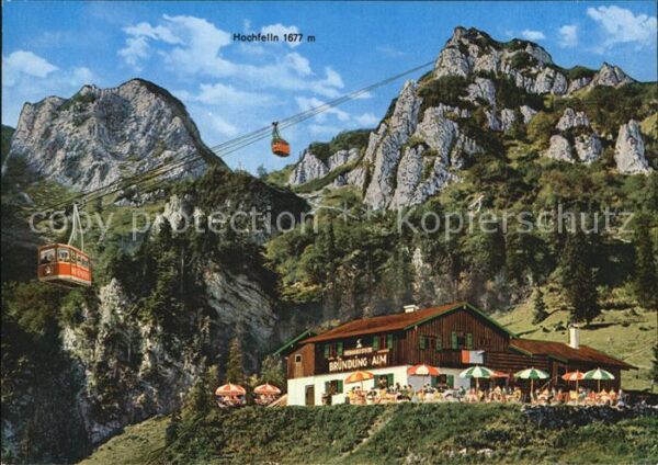 Hochfelln Ruhpolding Bründlingalm Seilbahn