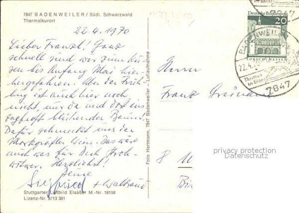 Badenweiler Fliegeraufnahme – Bild 2