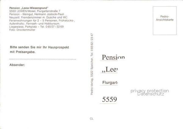 Leiwen Trier-Saarburg Pension Leew-Wiesengrund – Bild 2