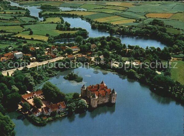 Gluecksburg Ostseebad Fliegeraufnahme mit Schloss