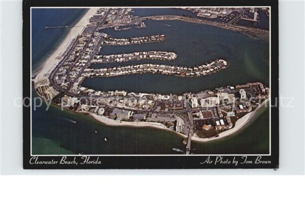 Clearwater Beach Fliegeraufnahme mit Hafen Strand