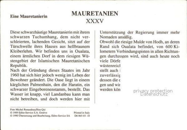 Mauretanien Eine Mauretanierin – Bild 2
