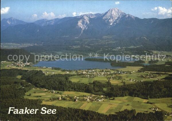Faakersee Fliegeraufnahme