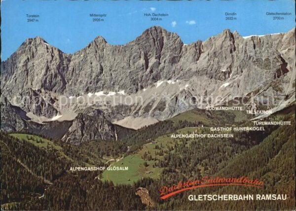 Ramsau Dachstein Steiermark Fliegeraufnahme Übericht