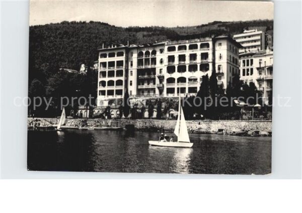 Opatija Abbazia Blick von der Seeseite