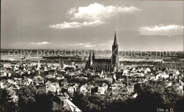 Ulm Donau Gesamtansicht mit Münster