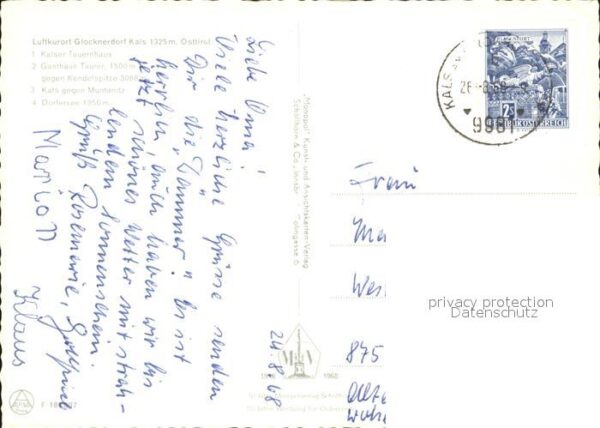 Kals Grossglockner Kaiser Tauernhaus Gasthaus Tauer Dorfst – Bild 2