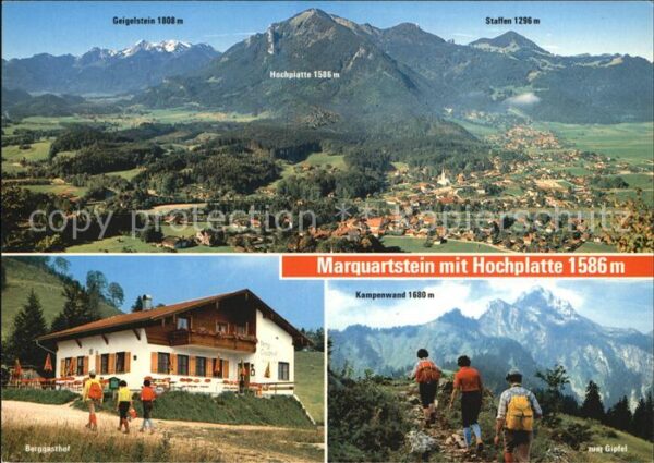 Marquartstein Hochplatte Berggasthof Weg zum Gipfel