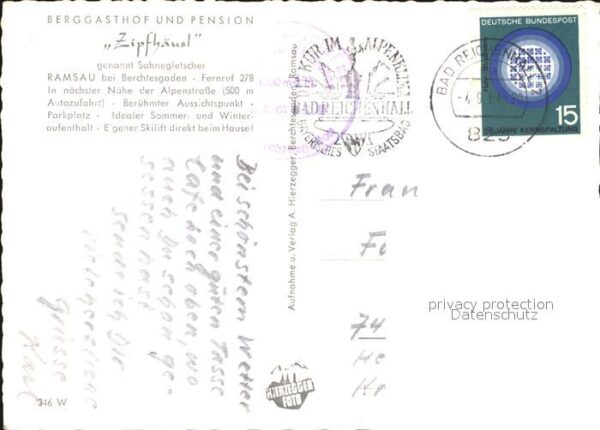 Ramsau Berchtesgaden Bergasthof Pension Zipfhäusl – Bild 2