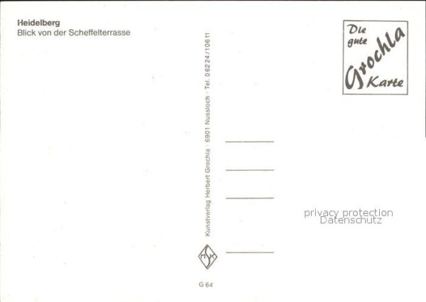 Heidelberg Neckar Blick von der Scheffelstrasse – Bild 2