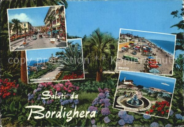 Bordighera Strand Brunnen Promenade