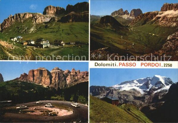 Passo Pordoi Passstrasse Panorama