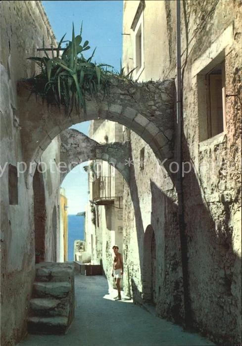 Vieste Foggia Ansicht der kleinen Stadt