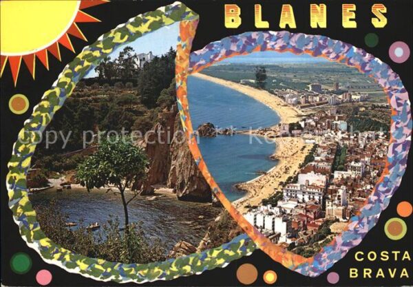 Blanes Strand Gesamtansicht