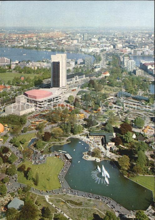 Hamburg Blick vom Fernsehturm auf Congress Zent