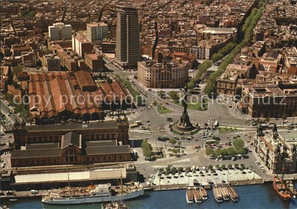 Barcelona Cataluna Fliegeraufnahme Puerta de la Paz