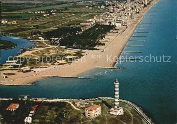 Jesolo Leuchtturm Fliegeraufnahme
