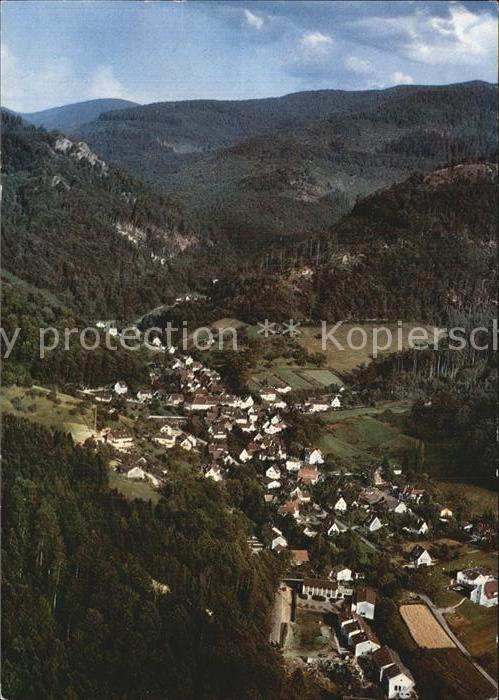 Schweighof Badenweiler Fliegeraufnahme mit dem Hotel Glückauf