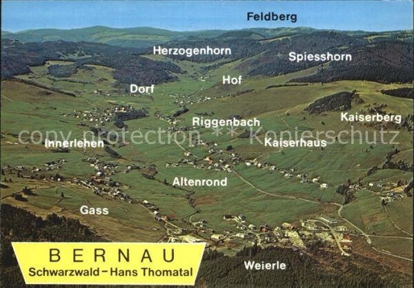 Bernau Schwarzwald Fliegeraufnahme Kaiserberg Gass Altenro