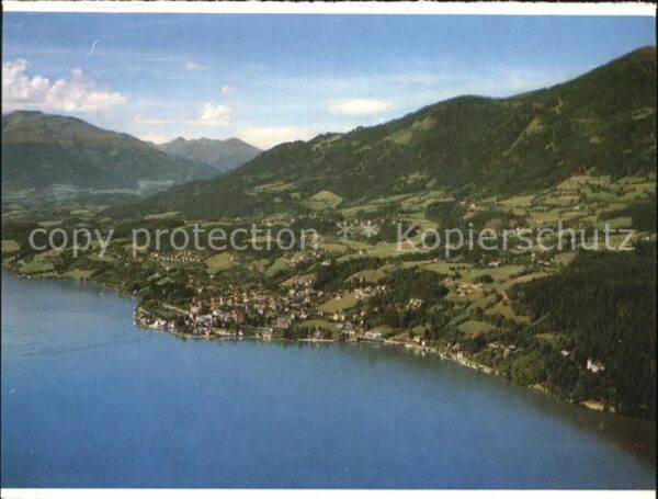 Millstatt Millstaettersee Fliegeraufnahme