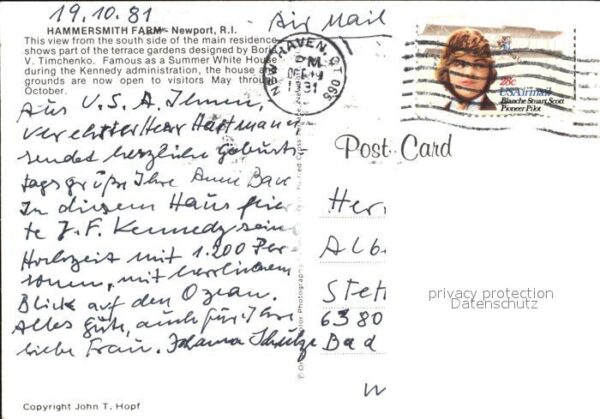 Newport Rhode Island Hammersmith Farm – Bild 2