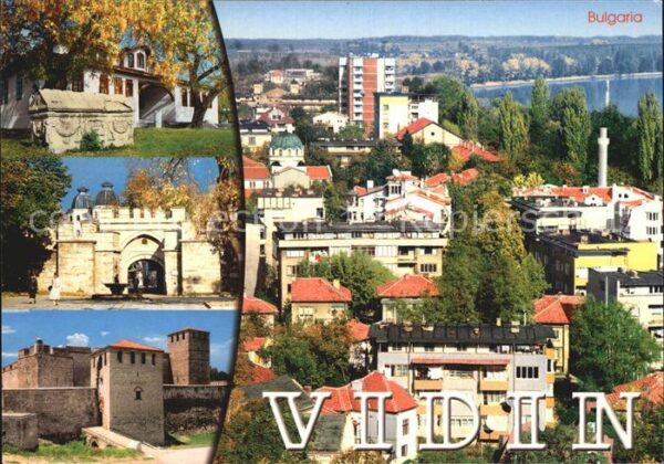 Vidin Gesamtansicht mit Burg Baba Vida Histor