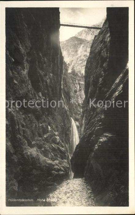 Hoellentalklamm mit Brücke