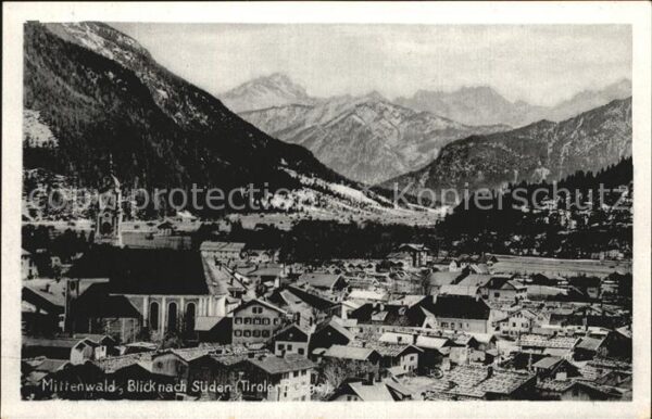 Mittenwald Bayern Fliegeraufnahme
