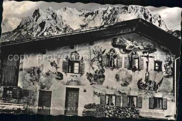 Mittenwald Bayern Bemaltes Bauernhaus