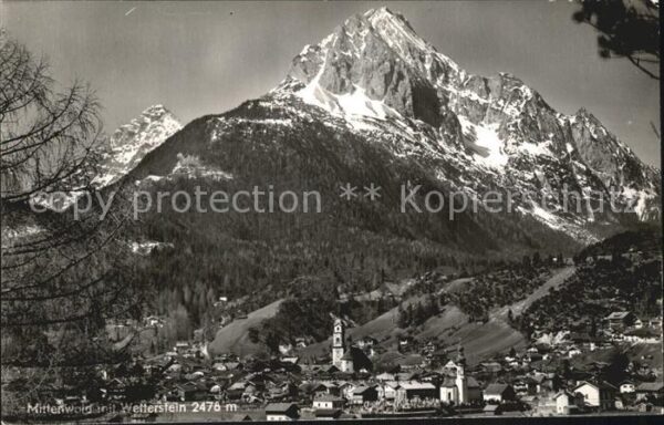 Mittenwald Bayern mit Wetterstein