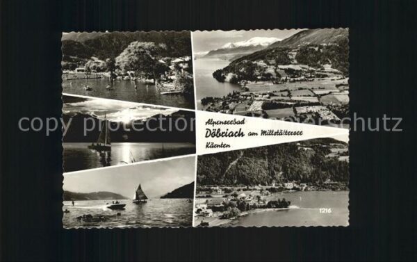 Doebriach Millstaettersee Fliegeraufnahme Millstättersee Kärnten