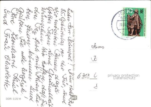 Jena Thueringen Denkmal Hanfried – Bild 2