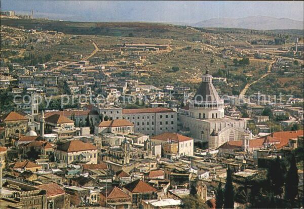 Nazareth Israel Fliegeraufnahme Verkündigungs-Basilika