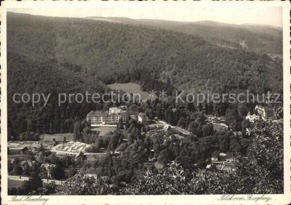 Bad Harzburg Blick vom Burgberg