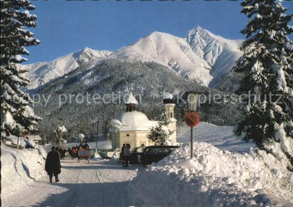 Seefeld Tirol Partie an der Kirche