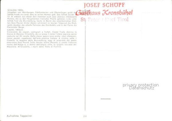 St Peter Tirol Schloss Tirol – Bild 2