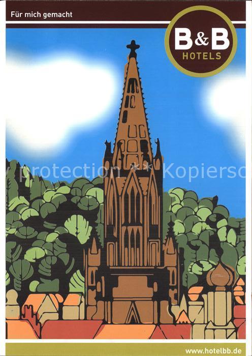 Freiburg Breisgau B und B Hotels Künstlerkarte