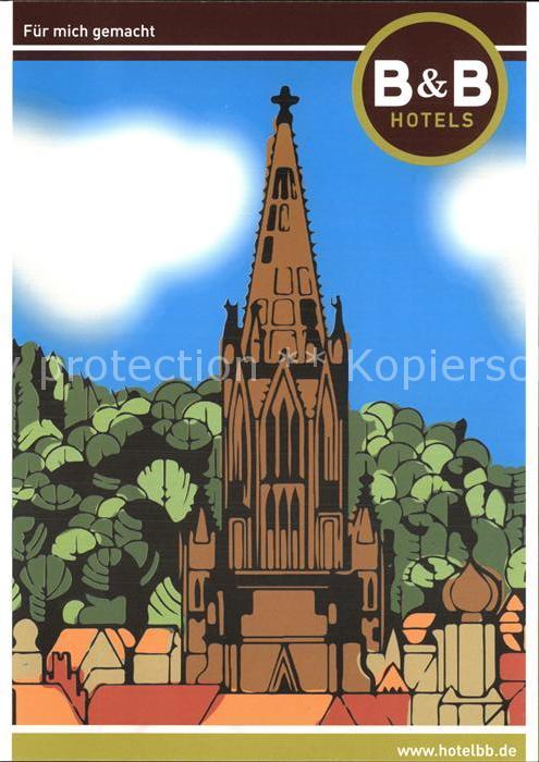 Freiburg Breisgau B und B Hotels Künstlerkarte