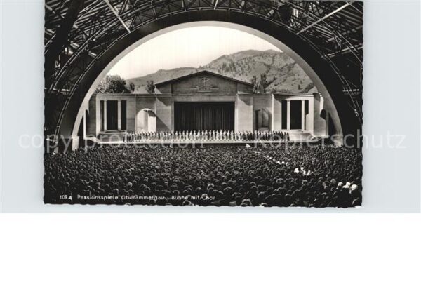 Oberammergau Passionsspiele Bühne mit Chor