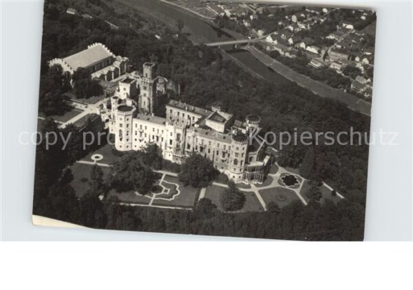 Hluboka Vltavou Fliegeraufnahme Schloss