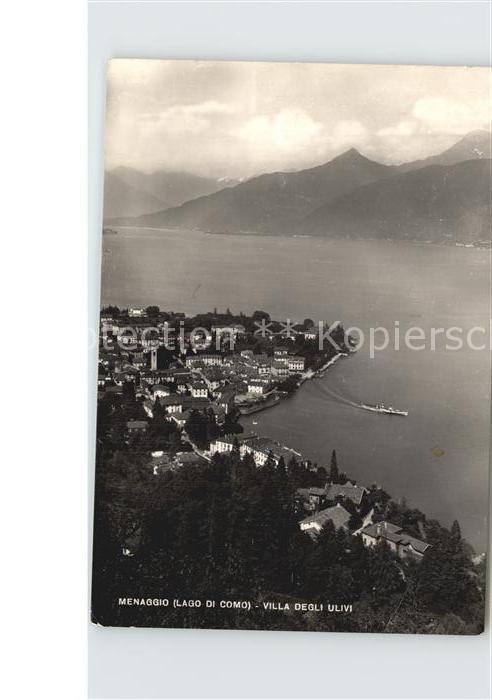 Menaggio Lago di Como Fliegeraufnahme Villa degli Ulivi