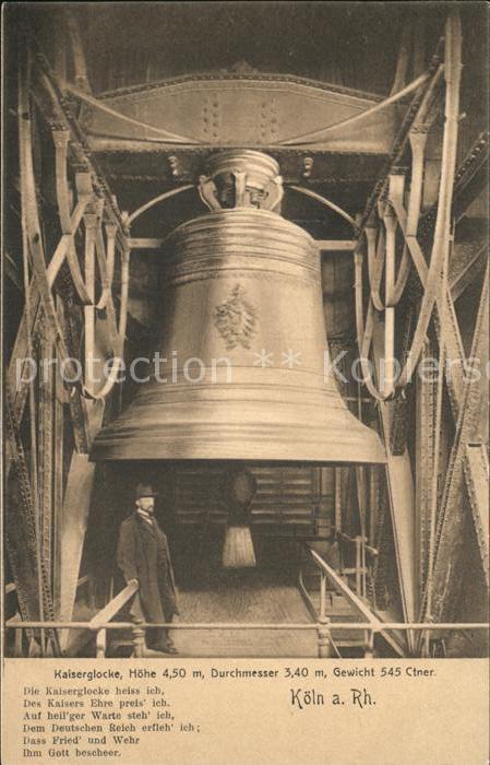 Kirchenglocke Churchbell Cloche Eglise Kaiserglocke Köln am Rhein