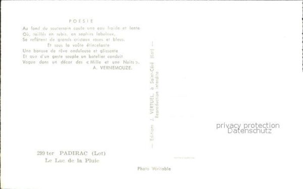 Hoehlen Caves Grottes Padirac Lac de la Pluie Poesie A. Verne – Bild 2