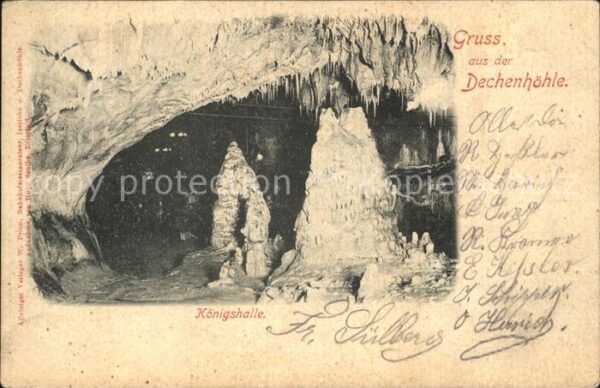 Hoehlen Caves Grottes Dechenhöhle Königshalle