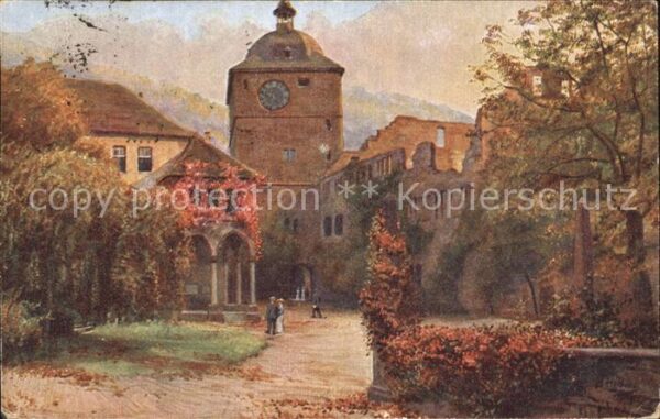 Hoffmann Heinrich Schloss Heidelberg Wartturm Ludwigsbau