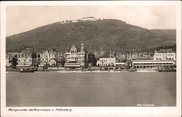 Foto Zeitz F.G. Nr. 1145 Kurhotel Petersberg Königswinter a