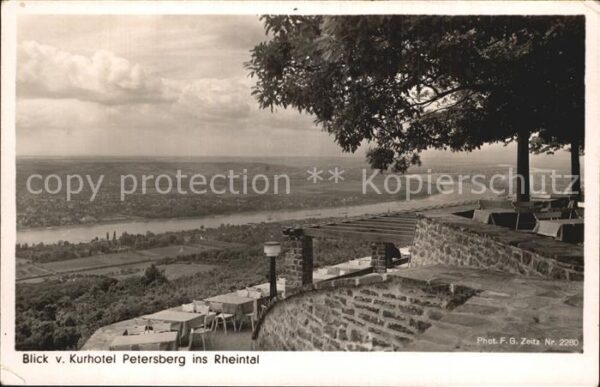 Foto Zeitz F.G. Nr. 2280 Kurhotel Petersberg Rheintal König