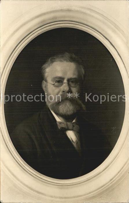 Persoenlichkeiten Fritz Reuter Gemälde von Schloepke