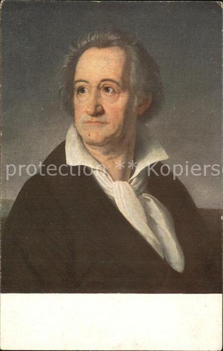 Goethe Johann Wolfgang von Künstlerkarte H. C. Kolbe